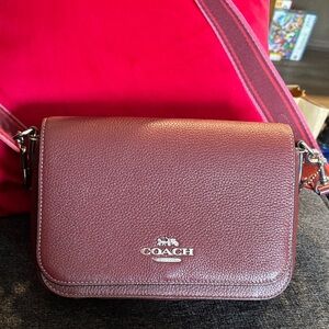 Coach Wine Red Crossbody Bag